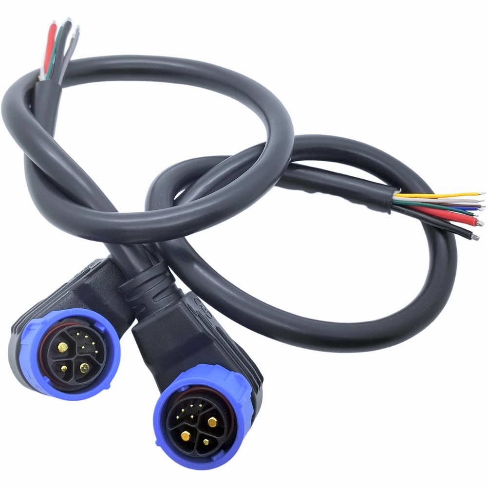 Dual Port Circular with Dust Cover Lp24 Optic Fiber Cable Connector