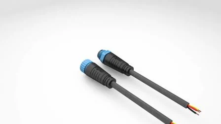 2 Cable de alumbrado público LED estándar de 3 pines Conector a prueba de agua M15