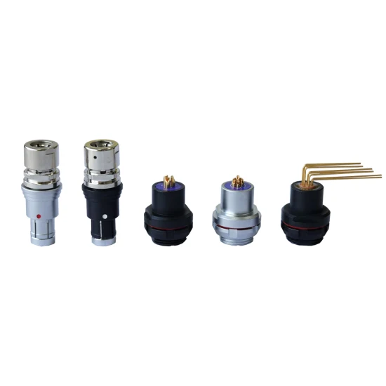 Qm K-Series Tgg Plug Conector macho de sistema solar MRI Push-Pull de metal resistente al agua.