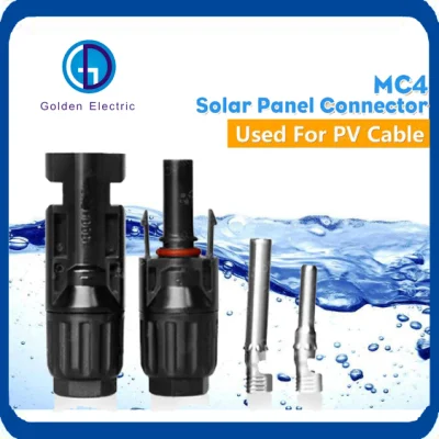 Conector de cable del sistema de energía solar Mc4, Ce TUV y certificado UL Conector de cable solar fotovoltaico Mc4