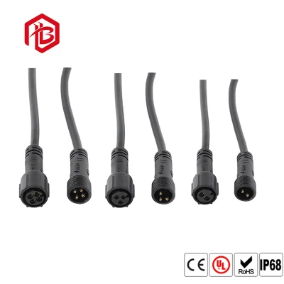 IP68 impermeable al aire libre 2 3 4 Pin M11 LED conector hermético para farolas